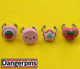 Set of 4 Pink Candy Treats Rings