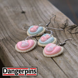 2 pair Bunny Heart earrings set