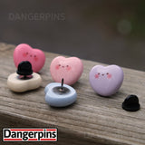 Simple Heart Smiles 5 resin pin set