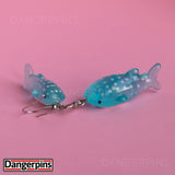 Nurse Whale Shark Fish earrings - cute kawaii