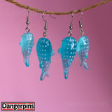 Nurse Whale Shark Fish earrings - cute kawaii