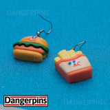 Chunky Burger & Fries earrings