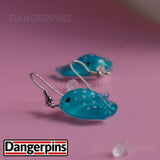 Manta sting ray earrings