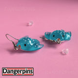 Manta sting ray earrings