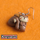 Squirrel & Acorn earrings