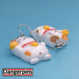 Extra Lucky Cats earrings