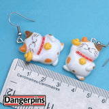 Extra Lucky Cats earrings