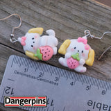 Cutey Fruity Doggos set of 4 Earrings