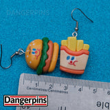 Chunky Burger & Fries earrings