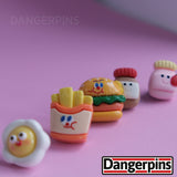 Junk Food 5 resin pin set