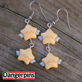 Winged Star Cascades earrings